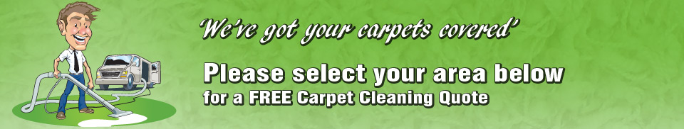 Please select your area below for a free carpet steam cleaning quote